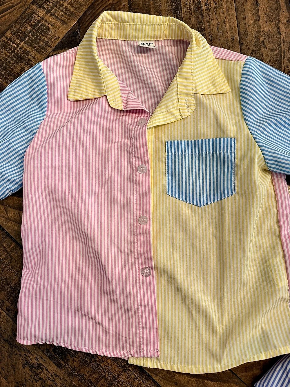 Colorful Striped Matching Family sibling Set - Picture 2 of 4